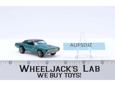 Custom T-Bird Aqua 1968 Redline Hot Wheels Mattel Vintage Redline RL