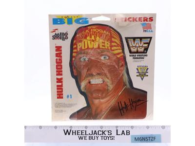 Hulk Hogan WWF Wrestling Really Big Stickers Mello Smello 1991 Vintage NEW