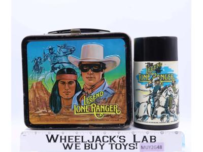 The Legend of the Lone Ranger Metal Lunchbox w/ Thermos 1980 Aladdin Vintage