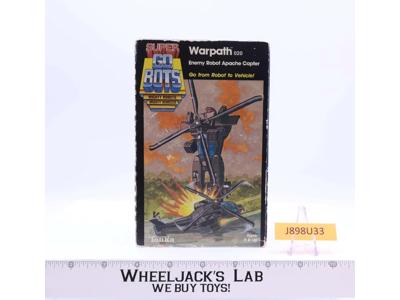 Warpath 100% Complete W/Box Super Go Bots 1984 Tonka Action Figure NR MINT