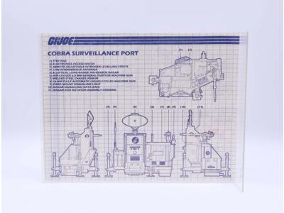 Cobra Surveillance Port 1985 ORIGINAL Instructions / Blueprints G.I. Joe