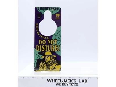 WWF Undertaker Door Knob Hanger Do Not Disturb! Titan Sports 1992 Vintage NICE
