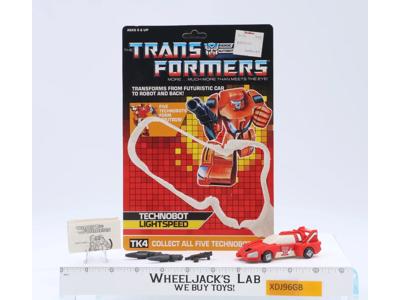 Lightspeed 100% Complete Vintage 1987 G1 Transformers Hasbro Action Figure