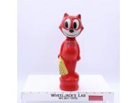 Felix the Cat RED Soaky Bubble Bath EMPTY Bottle 1960s Colgate Vintage