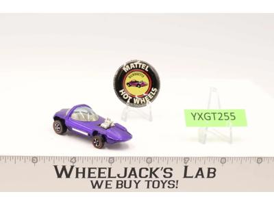 Silhouette Purple Hot Wheels 1968 Mattel Vintage Redline RL WITH BUTTON
