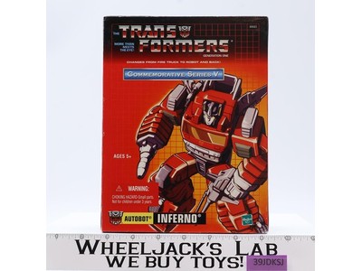 Inferno Commemorative Series Transformers Reissue 2003 Hasbro NEW SEALED