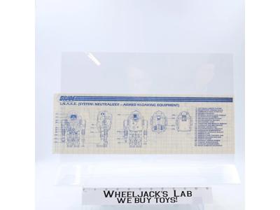 S.N.A.K.E. 1983 ORIGINAL Instructions Blueprints G.I. Joe Action Figure Vehicle