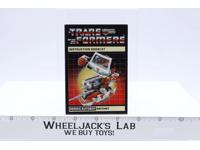 Ratchet Action Figure Vintage Instruction Manual Booklet 1984 G1 Transformers