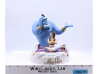 Genie & Aladdin W/ Magic Carpet 6" Porcelain Bisque Figurine Aladdin Disney