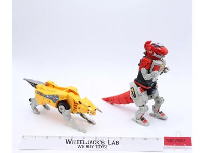 T Rex & Sabertooth Tiger Zord Megapack Power Rangers 1993 Bandai Action Figures
