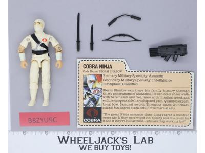 Storm Shadow V1 RED CARD BACK 100% Complete G.I. Joe 1984 Hasbro Vintage Figure