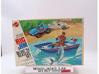 Boat 'N Buggy W/ Box + UNUSED Stickers Big Jim 1971 Mattel Action Figure NR MINT