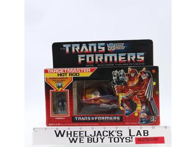 Targetmaster Hot Rod 100% Complete W/BOX & INSERT 1987 G1 Transformers Vintage