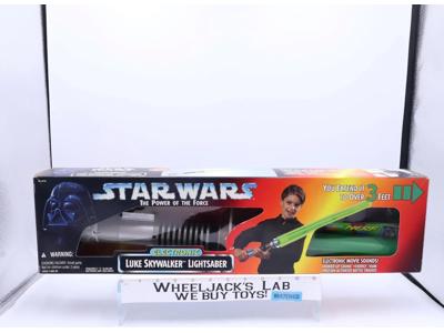 Luke Skywalker Lightsaber Electronic Star Wars POTF Kenner 1995 NEW MISB