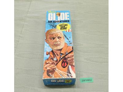 Air Adventurer Blonde Flocked Hair Beard 12" GI Joe #7403 w/Box 1970 Hasbro