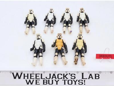 Lot of 7 Star Wars Biker Scouts 1970s-1980s Kenner Vintage Action Figures