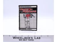 Silverbolt Instructions Manual Booklet 1985 Hasbro G1 Transformers