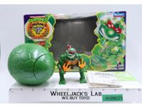 Shell Splittin' Raphael Complete Kowabunga Crackin Turtle Egg TMNT Playmates