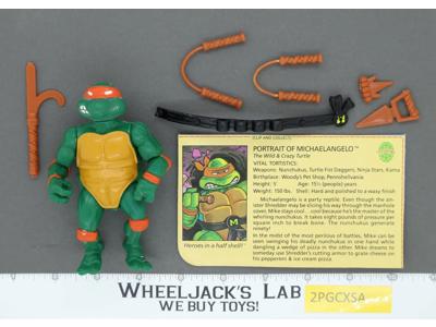 Michaelangelo HARD HEAD Teenage Mutant Ninja Turtles TMNT 1988 Playmates Vintage