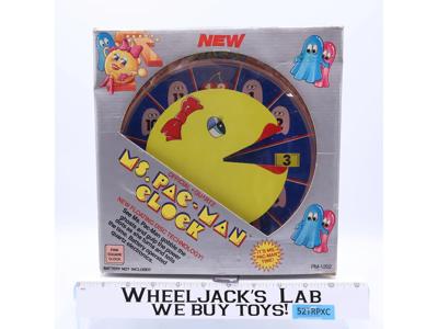 Ms. Pac-Man Wall Clock 1981 Midway Paxxon Midway Vintage NEW MIB