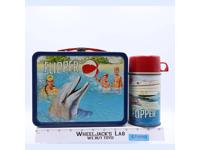 Flipper Metal Lunch Box 1966 King-Seeley Thermos Co Vintage w/ THERMOS
