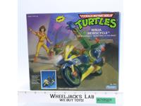 Ninja Newscycle 100% Complete W/ UNUSED Stickers TMNT 1991 Playmates Action