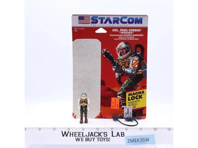 Col. Paul Corbin "Crowbar" W/Cardback 100% Complete Starcom 1986 Coleco Vintage