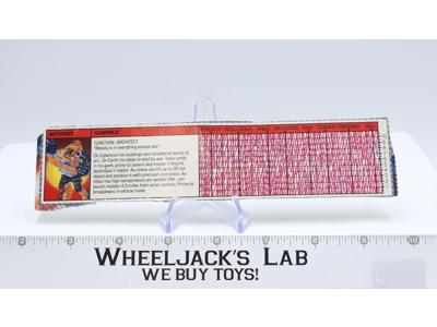 Grapple Action Figure Tech Spec 1985 Vintage Hasbro G1 Transformers