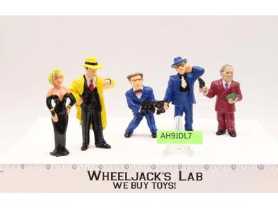 Dick Tracy Breathless Mahony LOT 5 Disney Applause 3.5" 4" Vinyl Figures 1990