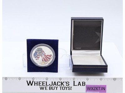 Colorized American Eagle Silver Dollar 1999 American Historic Society W/ COA