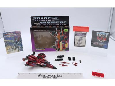 Thrust 100% Complete W/BOX1985 Vintage G1 Transformers Hasbro Action Figure