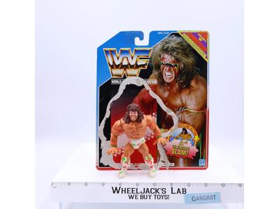 Ultimate Warrior 100% Complete W/CARDBACK 1991 WWF Wrestling Hasbro Figure