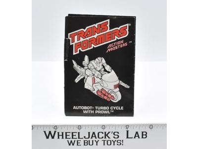 Turbo Cycle With Prowl Instruction Manual Booklet 1989 G1 Transformers