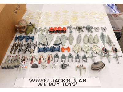 Lot of 103 Star Wars Micro Machines 1990s Galoob Action Figures + Accessories