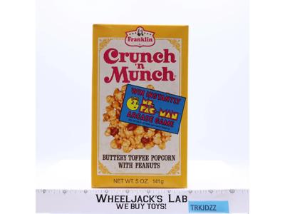 Ms. Pac-Man Crunch 'n Munch Toffee Popcorn 1982 Franklin NEW SEALED