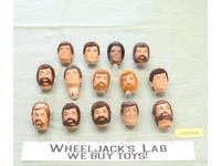 GI Joe Lot of Flocked Heads (14) Vintage Hasbro 12" Action Figures