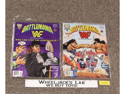 WWF Battlemania Valiant Comic Book #4 & #5 December 1991 March 1992 w/ Posters