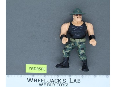 Sgt. Slaughter 100% Complete WWF WWE Wrestling 1991 Hasbro Vintage Action Figure