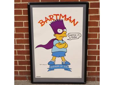 Bartman #2 Avenger of Evil Watch It Dude Poster 32" X 21" 1990 20th Century Fox