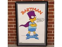 Bartman #2 Avenger of Evil Watch It Dude Poster 32" X 21" 1990 20th Century Fox