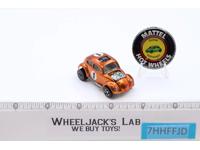 Custom Volkswagen w/ Button Orange Long Steer Wheel Hot Wheels 1967 1968 Redline