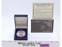 Colorized American Eagle Silver Dollar 1999 American Historic Society W/ COA