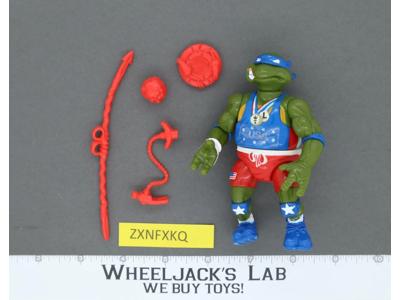 Track 'N Field Leo Olympics Teenage Mutant Ninja Turtle 1992 Playmates Figure
