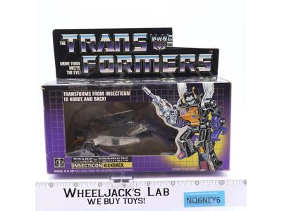 Kickback 100% Complete W/BOX & INSERT 1985 Vintage G1 Transformers Figure