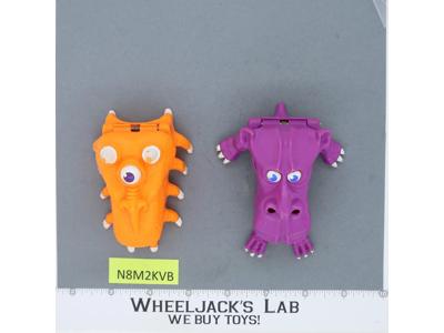 Mini Ghost Traps ORANGE & PURPLE 100% Complete 1987 Real Ghostbusters Vintage