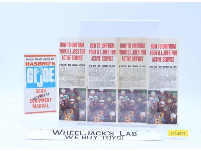 GI Joe Pamphlet Inserts How To Uniform...and Official Gear & Equipment Lot of 5