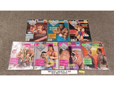WCW Magazine LOT of 7 Issues 1992 w/ Posters Wrestling Steiners Rude Windham