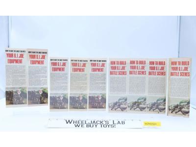 GI Joe Pamphlet Inserts How To Build...Battle Scenes/Have The Most Fun Lot of 9