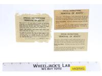 GI Joe Removal Of Boots Instructions Hasbro 1964 ARAH Action Figure Vintage