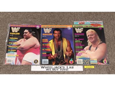 WWF Magazine Lot of 3 February March April 1993 Ramon Mr. Perfect Yokozuna